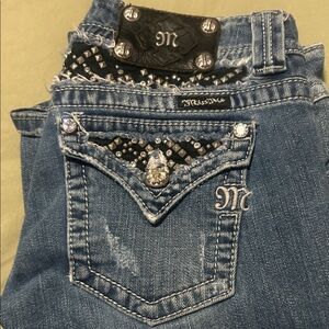 Miss Me Denim Jeans with Studded Details
